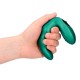Bent Vibrating Prostate Massager With Remote Green Sex Toys
