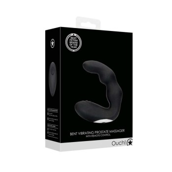 Ασύρματος Δονητής Προστάτη - Bent Vibrating Prostate Massager With Remote Black