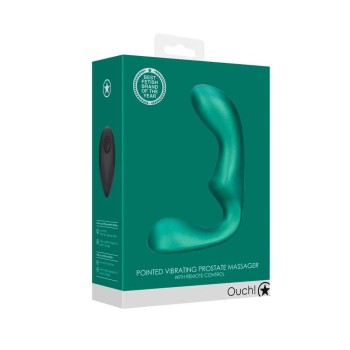 Pointed Vibrating Prostate Massager With Remote Green