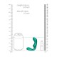 Pointed Vibrating Prostate Massager With Remote Green Sex Toys