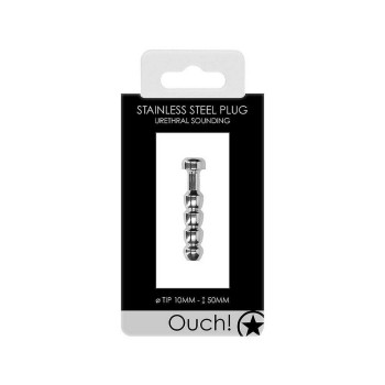 Ouch Stainless Steel Plug Urethral Sounding 1cm