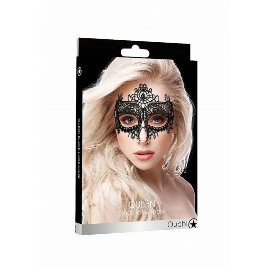 Ouch Queen Black Lace Mask Fetish Toys 