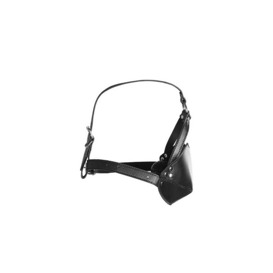 Head Harness With Mouth Cover And Solid Ball Gag Fetish Toys 