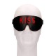Δερμάτινη Μάσκα Με Σχέδιο - Ouch Blindfold Kiss Black