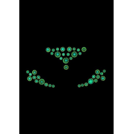 Glow In The Dark Body Jewelry Stickers Face No.1 Sex Toys