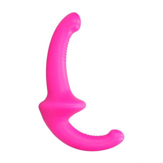 Διπλό Στραπον Σιλικόνης - Ouch Silicone Strapless Strap On Pink Sex Toys 