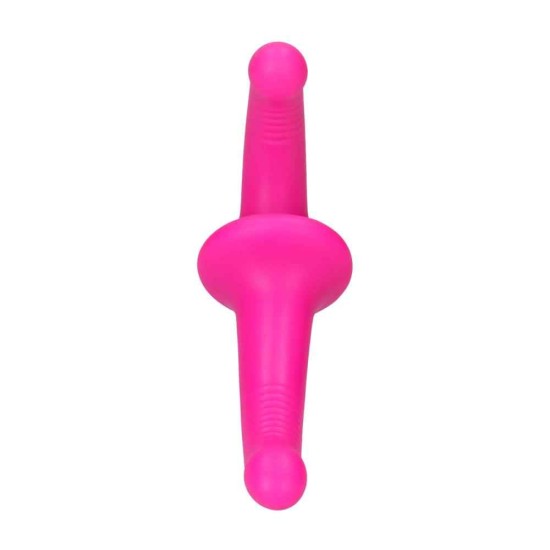 Διπλό Στραπον Σιλικόνης - Ouch Silicone Strapless Strap On Pink Sex Toys 