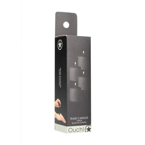 Ouch Tease Candles 4 Pack Black Fig Scented Fetish Toys 