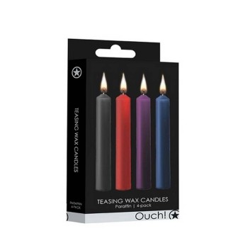 Ouch Teasing Wax Candles 4pcs Mixed Colours