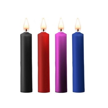 Φετιχιστικά Κεριά Πόνου - Ouch Teasing Wax Candles 4pcs Mixed Colours
