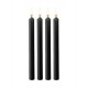 Ouch Teasing Wax Candles Large 4pcs Black Fetish Toys 