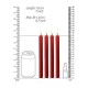 Ouch Teasing Wax Candles Large 4pcs Red Fetish Toys 