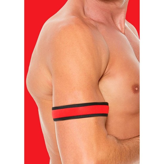 Ouch Neoprene Armbands Red 2pcs Fetish Toys 