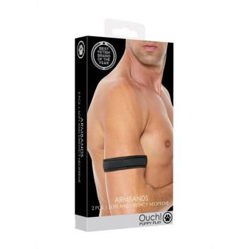 Ouch Neoprene Armbands Black 2pcs
