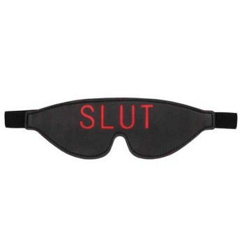 Slut Blindfold Black