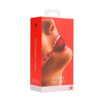 Ouch Silicone Ball Gag Red