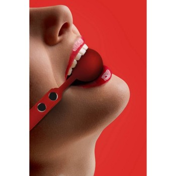 Ouch Silicone Ball Gag Red
