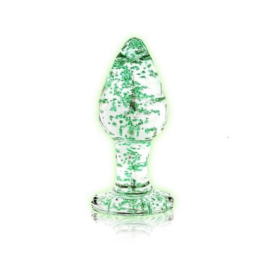 Glow In The Dark Glass Butt Plug Large Sex Toys