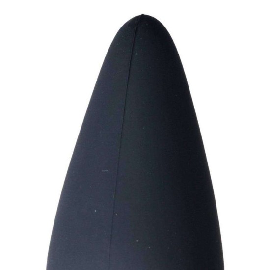 Φουσκωτή Σφήνα Με Δόνηση - Ouch Inflatable Vibrating Silicone Plug Black Sex Toys 