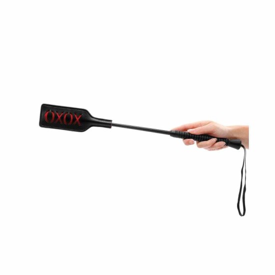 Ouch Crop XOXO Black 47cm Fetish Toys 
