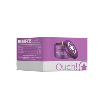 Ouch Massage Candle Black Jasmin Scented 50gr