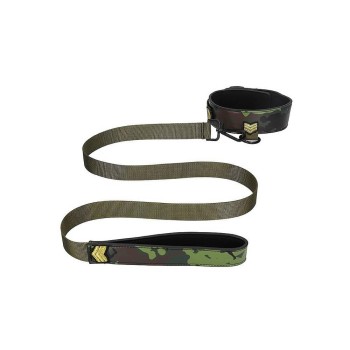 Ouch Collar With Leash Army Theme