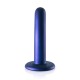 Κυρτό Ομοίωμα Σιλικόνης - Smooth Silicone G Spot Dildo Metallic Blue 13cm Sex Toys 