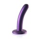Κυρτό Ομοίωμα Σιλικόνης - Smooth Silicone G Spot Dildo Metallic Purple 13cm Sex Toys 
