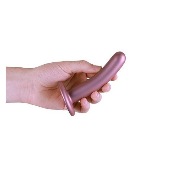 Κυρτό Ομοίωμα Σιλικόνης - Smooth Silicone G Spot Dildo Rose Gold 13cm Sex Toys 