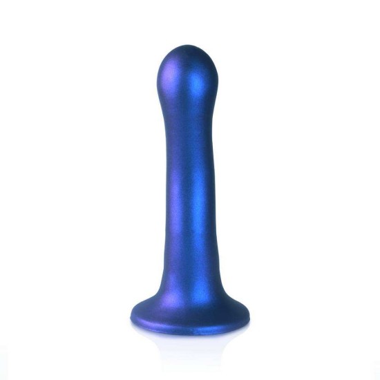 Κυρτό Ομοίωμα Σιλικόνης - Ultra Soft Silicone Curvy G Spot Dildo Blue 18cm Sex Toys 