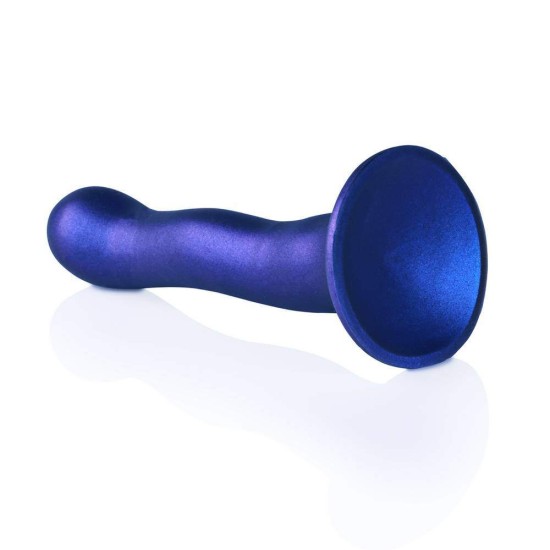 Κυρτό Ομοίωμα Σιλικόνης - Ultra Soft Silicone Curvy G Spot Dildo Blue 18cm Sex Toys 