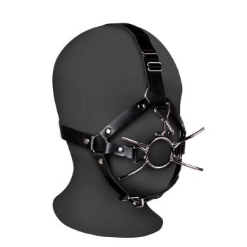 Head Harness With Spider Gag And Nose Hooks
