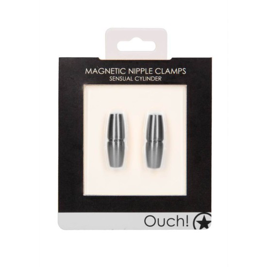 Μαγνητικά Κλιπ Θηλών - Ouch Magnetic Nipple Clamps Sensual Cylinder Fetish Toys