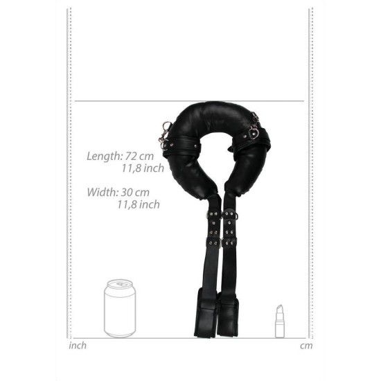 Ouch Padded Thigh Sling With Hand Cuffs Fetish Toys 