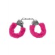 Μεταλλικές Χειροπέδες Με Γούνα - Ouch Pleasure Furry Handcuffs Pink