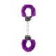 Ouch Pleasure Furry Handcuffs Purple