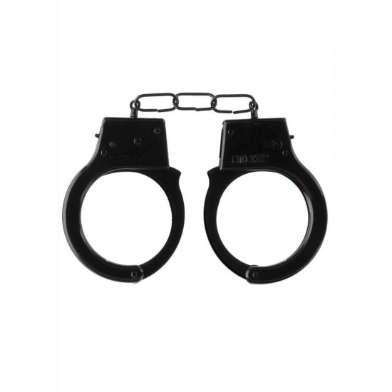 Ouch Beginners Metal Handcuffs Black Fetish Toys 