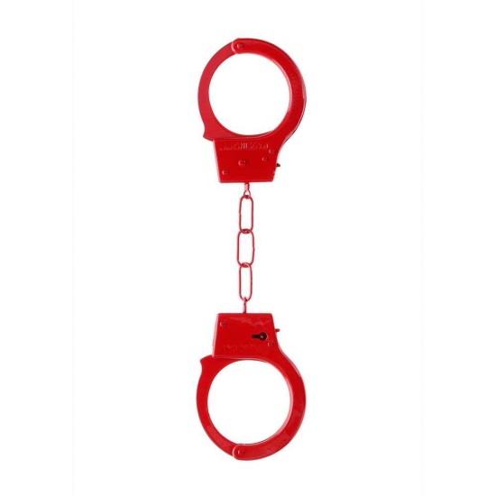 Μεταλλικές Χειροπέδες Για Αρχάριους - Ouch Beginners Metal Handcuffs Red Fetish Toys