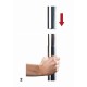 Μεταλλικός Στύλος Pole Dancing - Ouch Adjustable Dance Pole Silver 279cm Fetish Toys