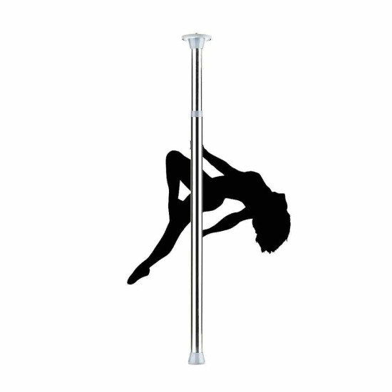 Ouch Adjustable Dance Pole Silver 279cm Fetish Toys 
