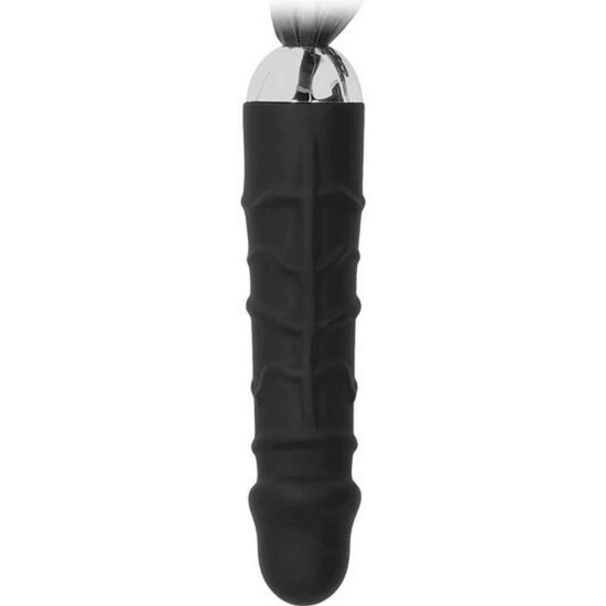 Ομοίωμα Πέους Με Μαστίγιο - Ouch Black Whip With Realistic Silicone Dildo Sex Toys 