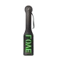 Ouch Glow In The Dark Love Paddle Black/Neon Green 32cm Fetish Toys