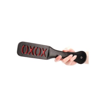 Ouch Vegan Leather Paddle XOXO Black 32cm
