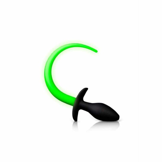 Glow In The Dark Silicone Puppy Tail Plug Sex Toys