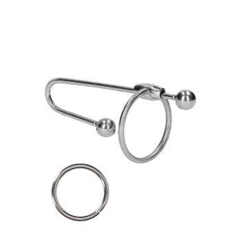 Stainless Steel Penis Plug With Ring 1cm