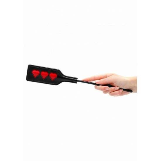 Ouch Crop Heart Small Black 31cm Fetish Toys 