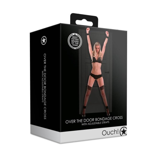 Χιαστί Δέσιμο Πόρτας - Over The Door Swing With Adjustable Straps Black Fetish Toys