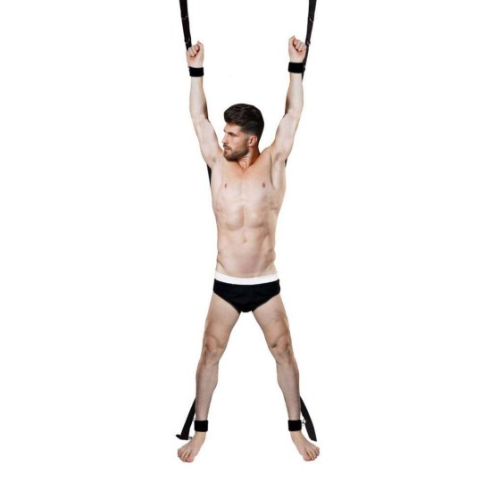 Over The Door Swing With Adjustable Straps Black Fetish Toys 