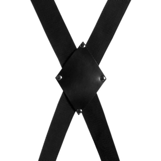 Χιαστί Δέσιμο Πόρτας - Over The Door Swing With Adjustable Straps Black Fetish Toys