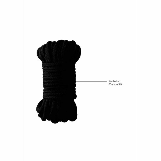 Χοντρό Σχοινί Δεσίματος - Ouch Thick Bondage Rope 10m Black Fetish Toys